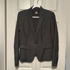 Ann Taylor Gray One-Button Blazer‎ 6